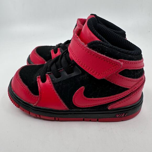 Nike Toddler Prestige IV Red/Black Hi-Top 585616-060 Unisex Shoes 7C Sporty Lace - Picture 2 of 9